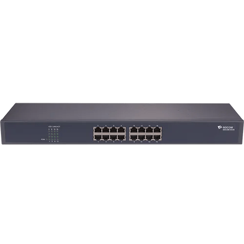 BDCOM S1516 Unmanaged Gigabit Switch 16 port Built-in AC: 100~220V front