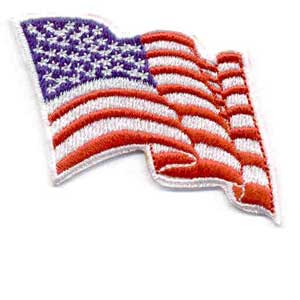 Wavy, iron-on uniform flag (2006)