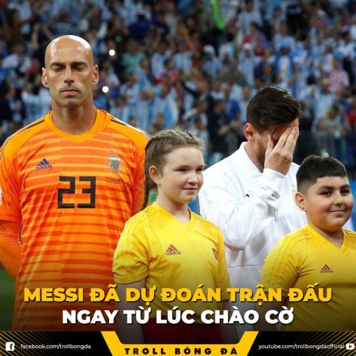 Anh che Lionel Messi ngap mang xa hoi sau tran Argentina thua tham hai truoc Croatia