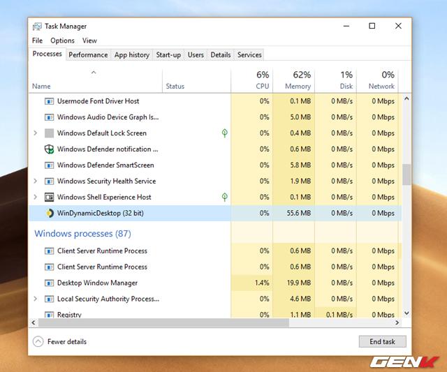Cách mang tính năng Dynamic Desktop của macOS Mojave lên Windows 10 - Ảnh 7.