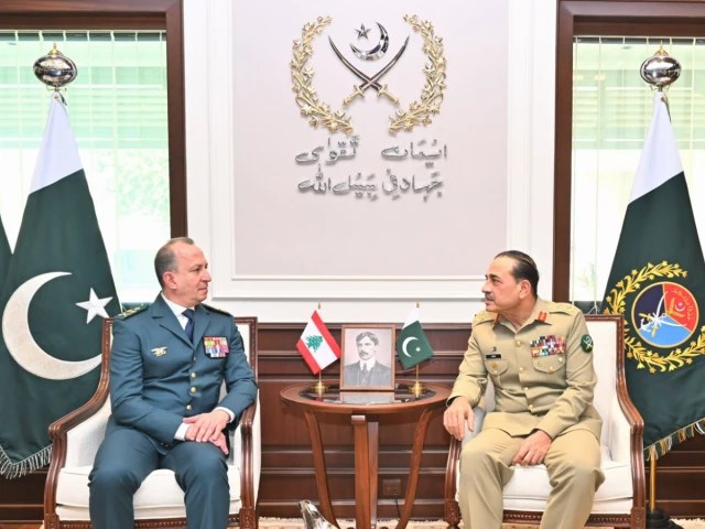 CDF Munir, Lebanese army chief review regional security, defence cooperation: ISPR