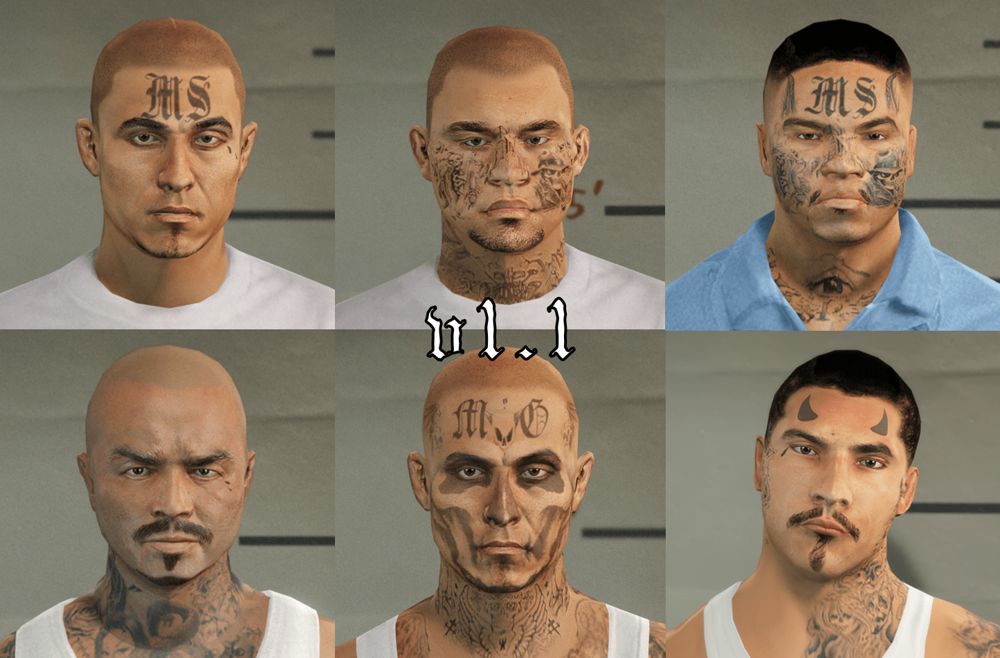 Ms-13 (Marabunta Grande Retexture) 1.1 – Gta 5 Mod 951_x_1445_png