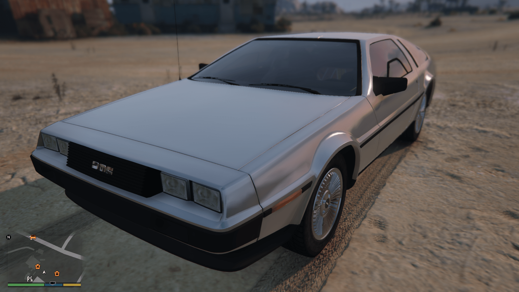 Delorean DMC Add On VehFuncs V V0 1 GTA 5 Mod Delorean DMC2 