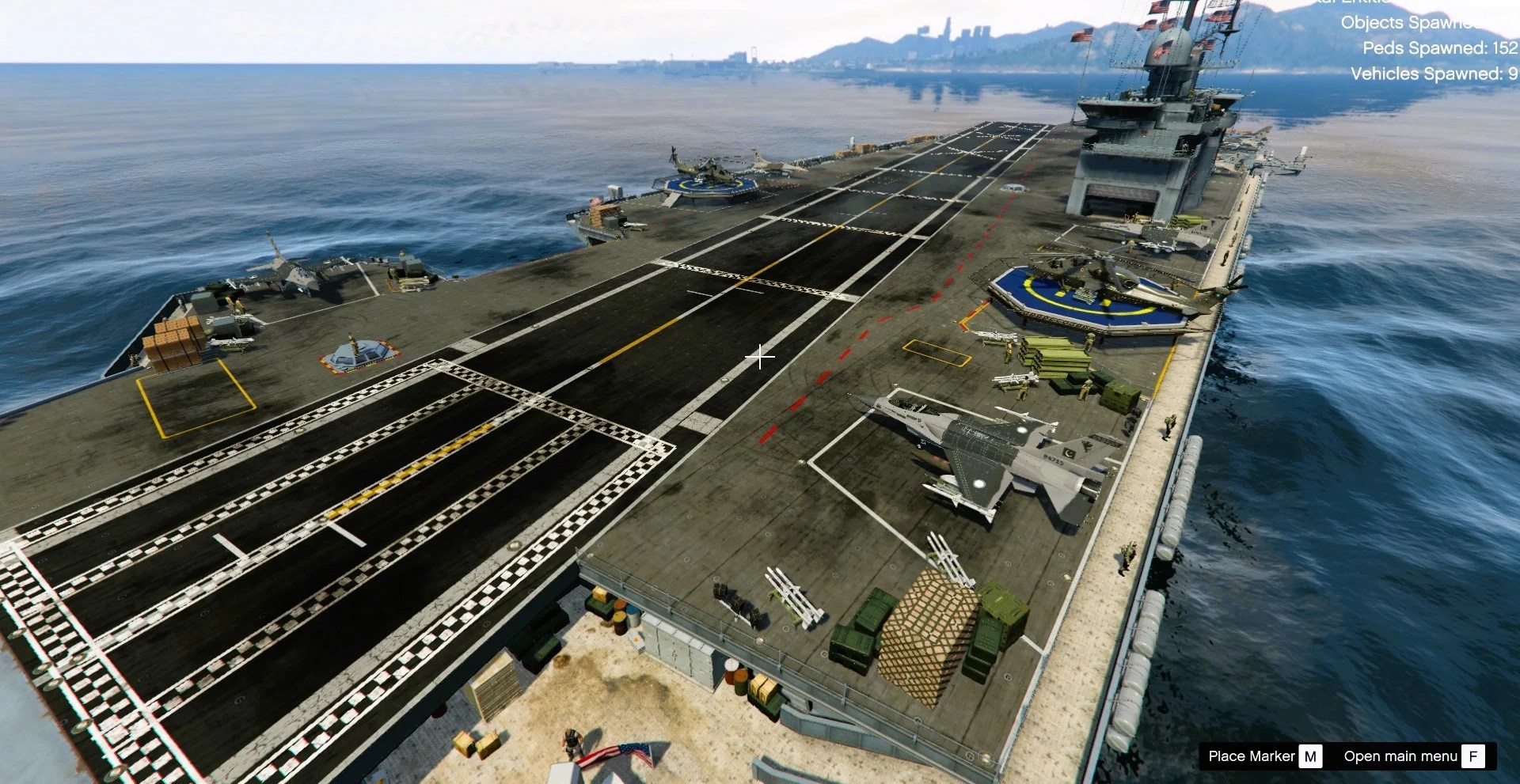 Aircraft Carrier With Launch Brake System Menyoo V1 0 GTA 5 Mod Aircraft Carrier With Launch.webp
