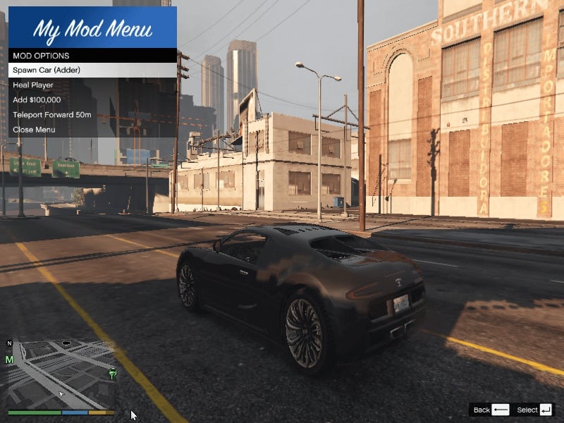 My Menu Mod V1 0 GTA 5 Mod MyMenuMod 1.05 