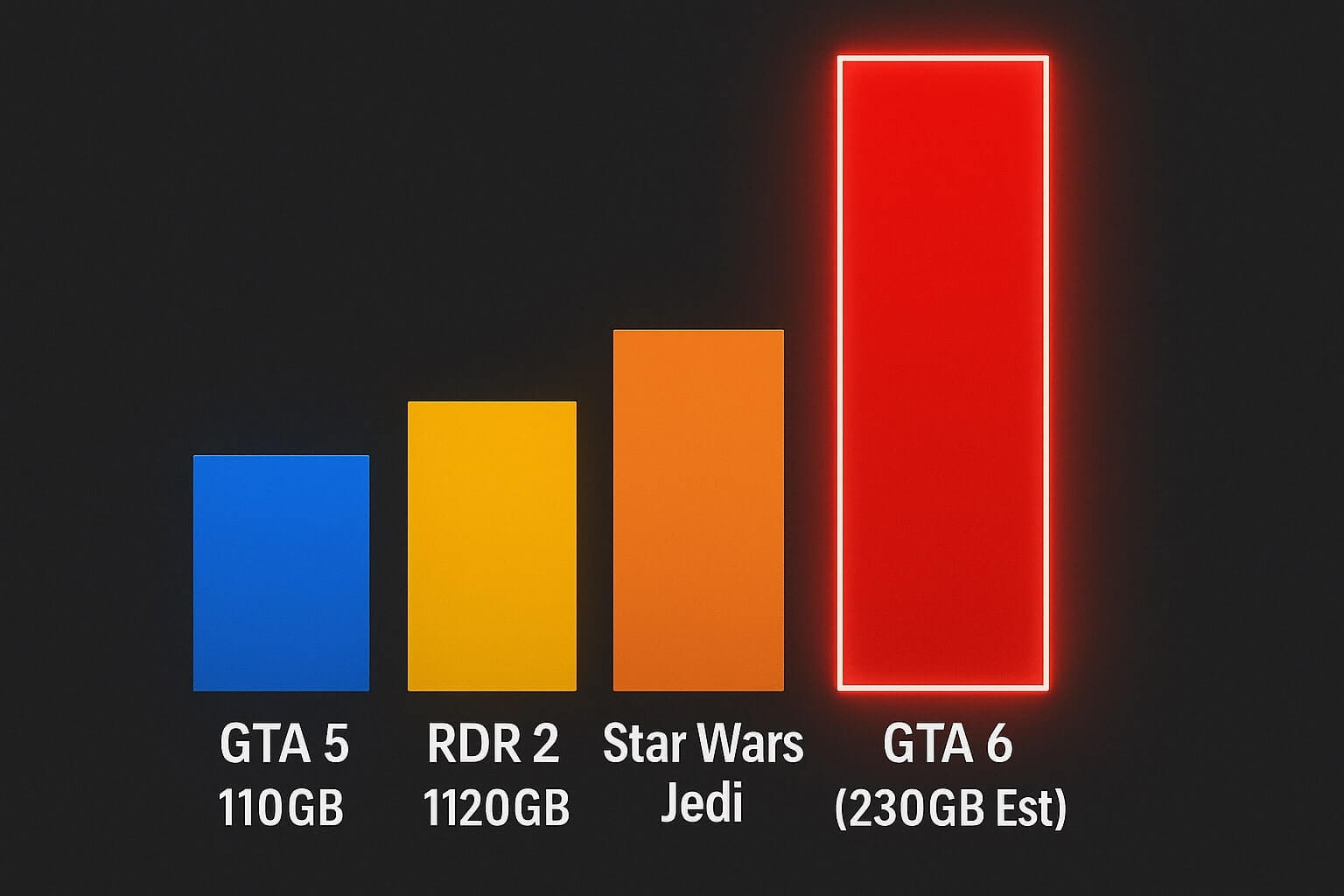 GTA 6 PC Size Estimated 200GB Storage Clean Up Guide Gta 6 File Size Comparison Chart 