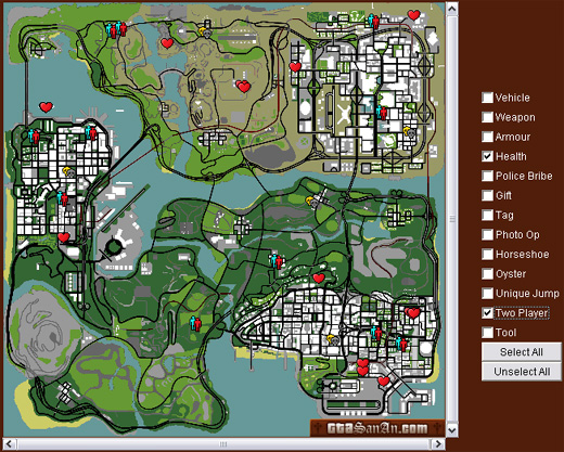 SAM The San Andreas Java Map GTANet Com 828 