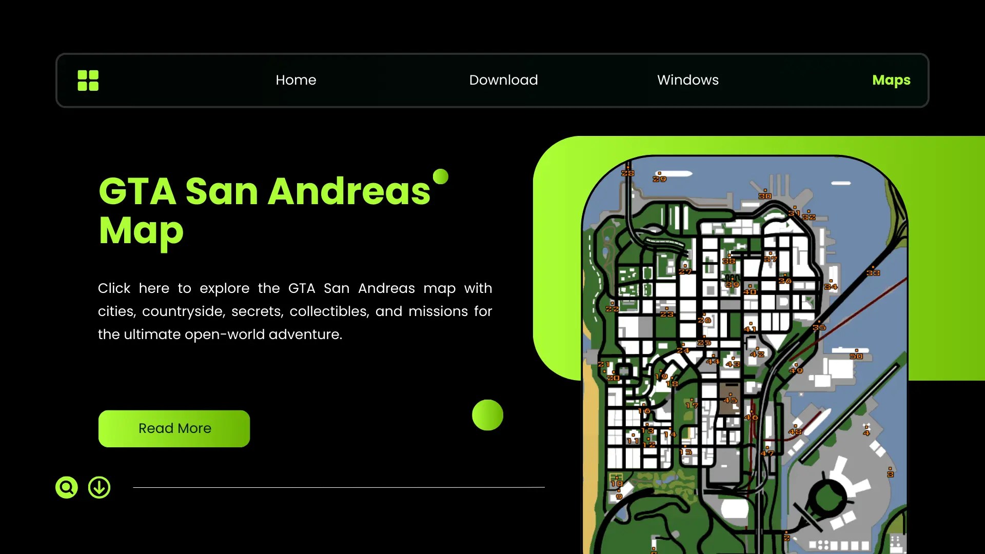 GTA San Andreas Map Guide With Hidden Locations 2026 GTA San Andreas Map.webp