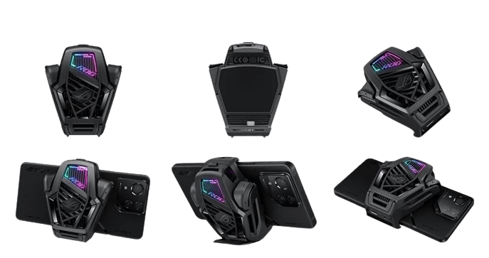 عرض ميزة الأزرار الإضافية Air Trigger في هاتف ASUS ROG Phone 8 Pro لتحكم دقيق في الألعاب.