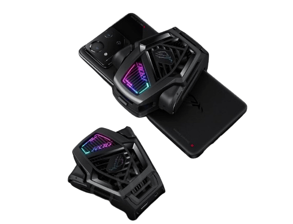 عرض ميزة الأزرار الإضافية Air Trigger في هاتف ASUS ROG Phone 8 Pro لتحكم دقيق في الألعاب.