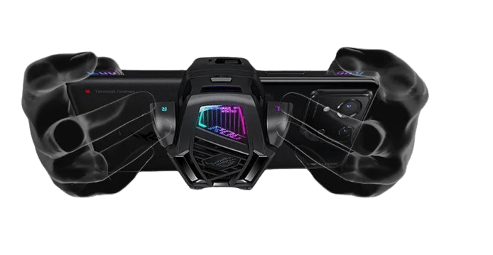 عرض ميزة الأزرار الإضافية Air Trigger في هاتف ASUS ROG Phone 8 Pro لتحكم دقيق في الألعاب.