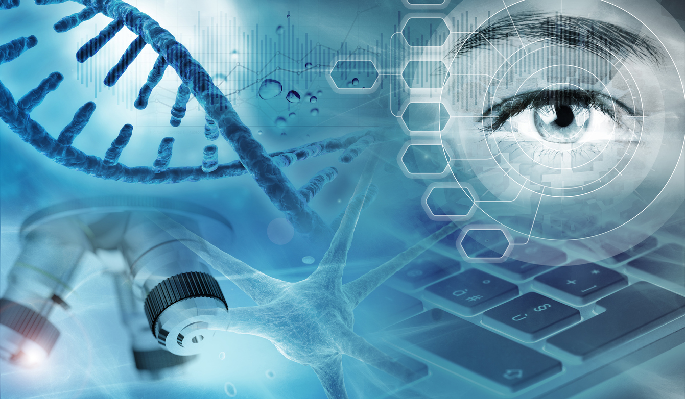 genetic research abstract background
