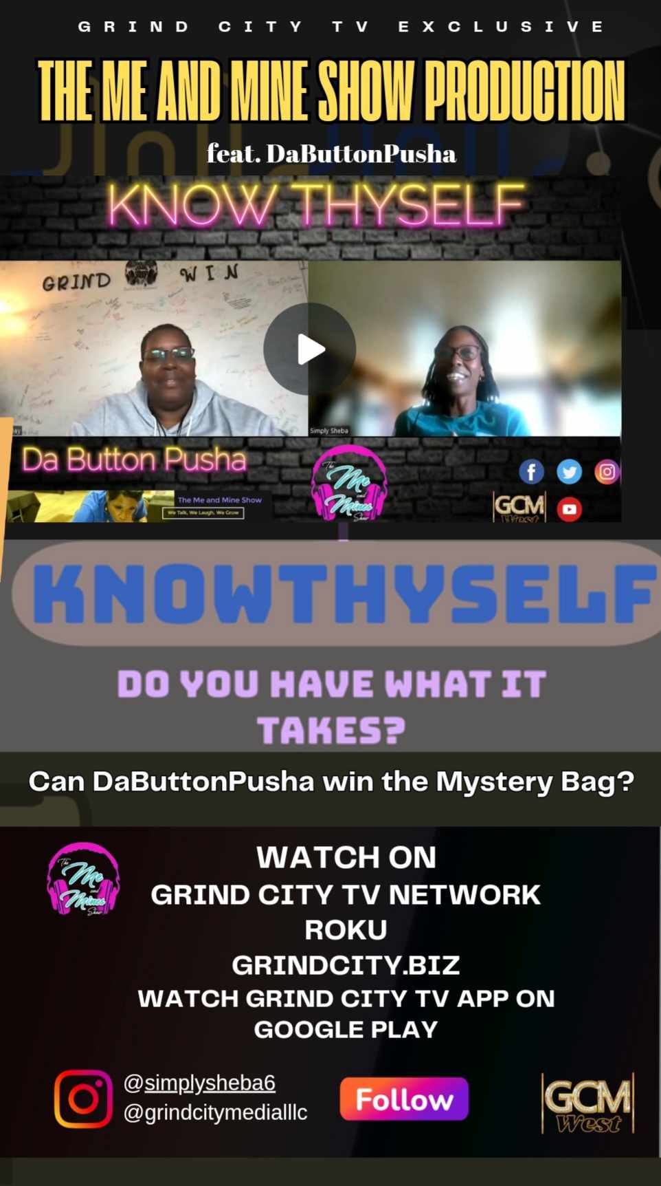 GCTv Roku News – New Episode of “Know They Self” Feat D.B.P. Hosted by Simply Sheba – Now Playing Watch