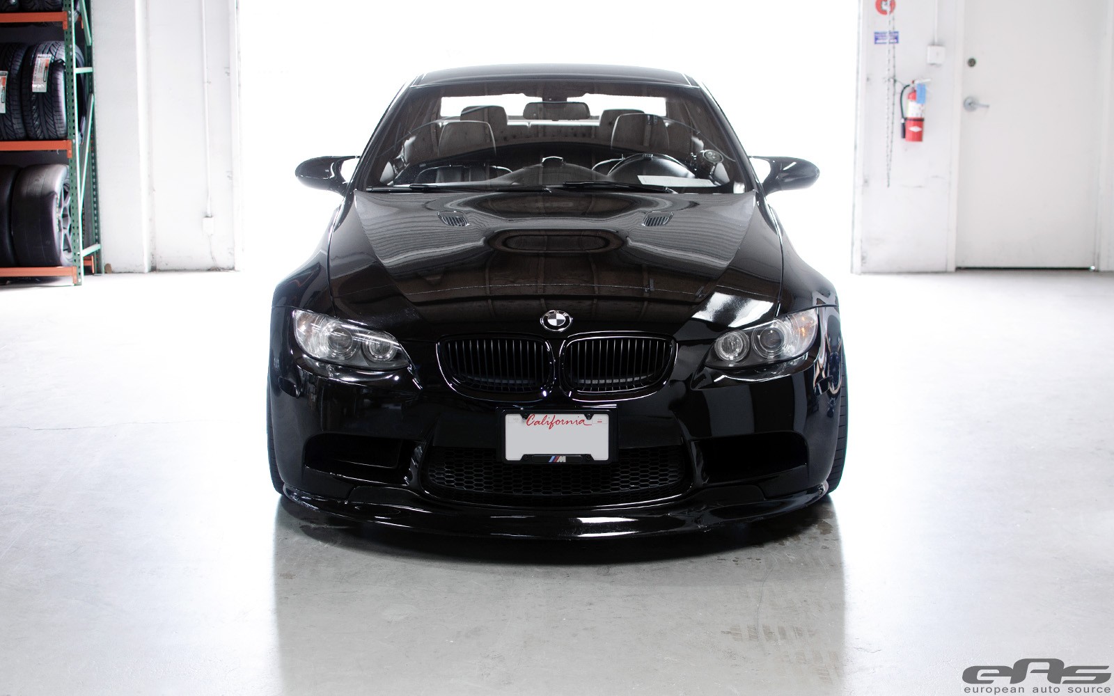 Jet black bmw e92 m3 with ess vt2-585 supercharger