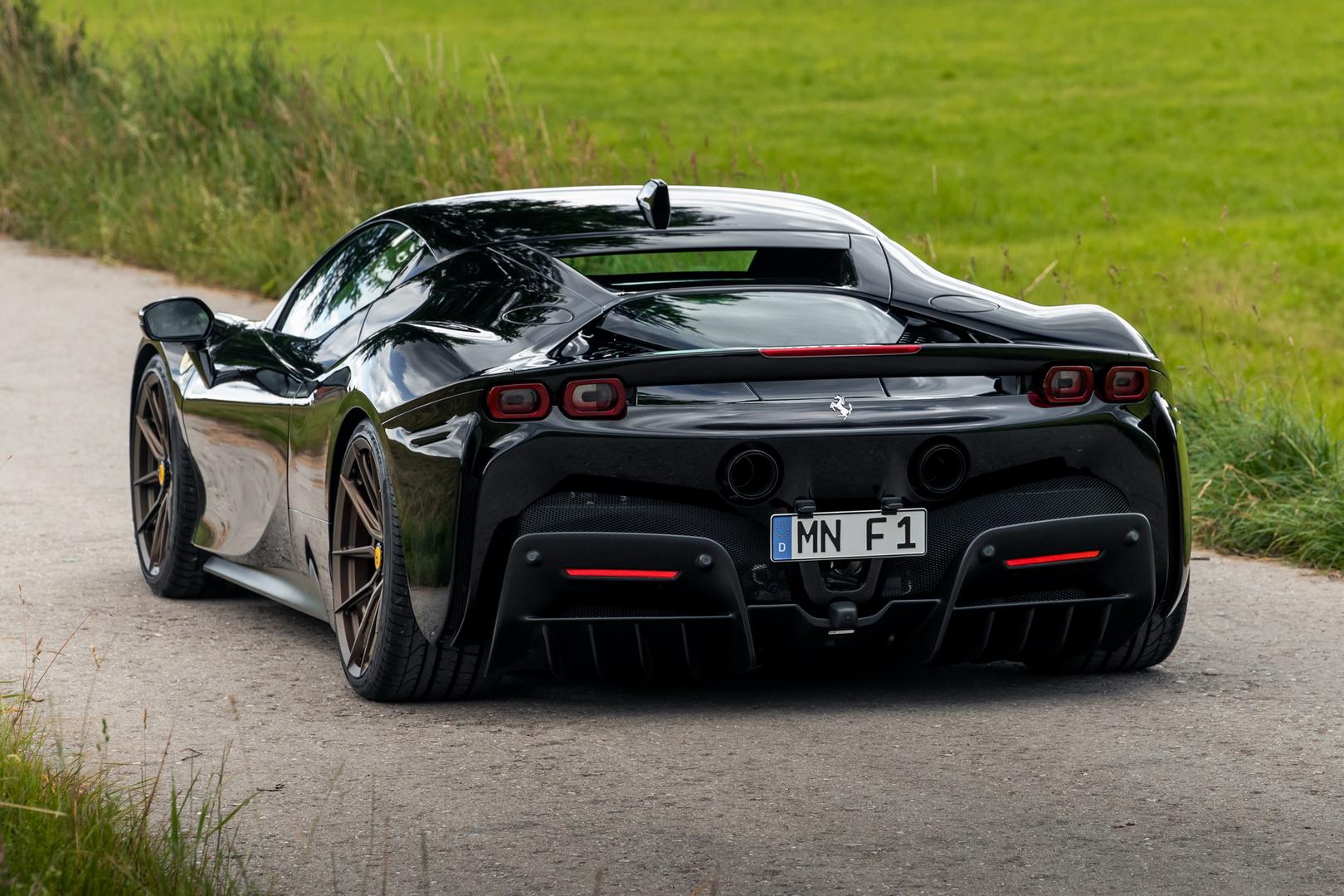Black ferrari sf90 stradale gets novitec treatment