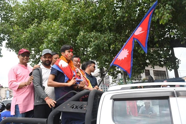 खेलाडी र प्रशिक्षक सम्मानित