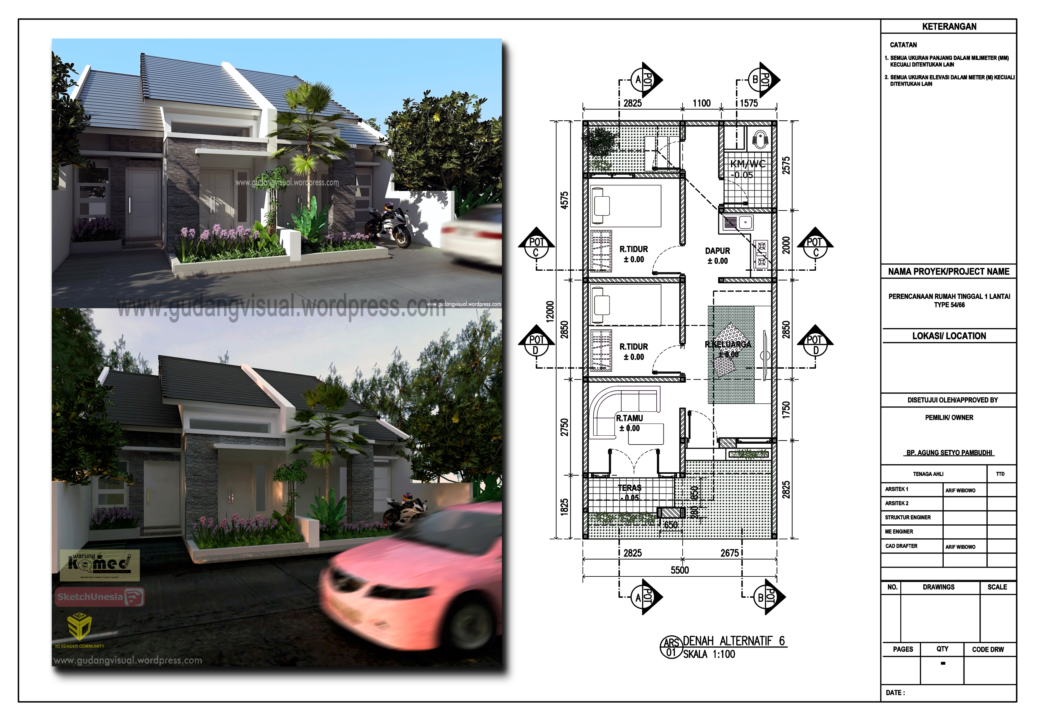 Dapatkan Gambar 20 Contoh Denah Rumah Minimalis Tipe 54 Terbaru Design Rumah Terupdate oleh Lampung Hits