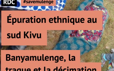 #savemulenge: Épuration ethnique au sud Kivu