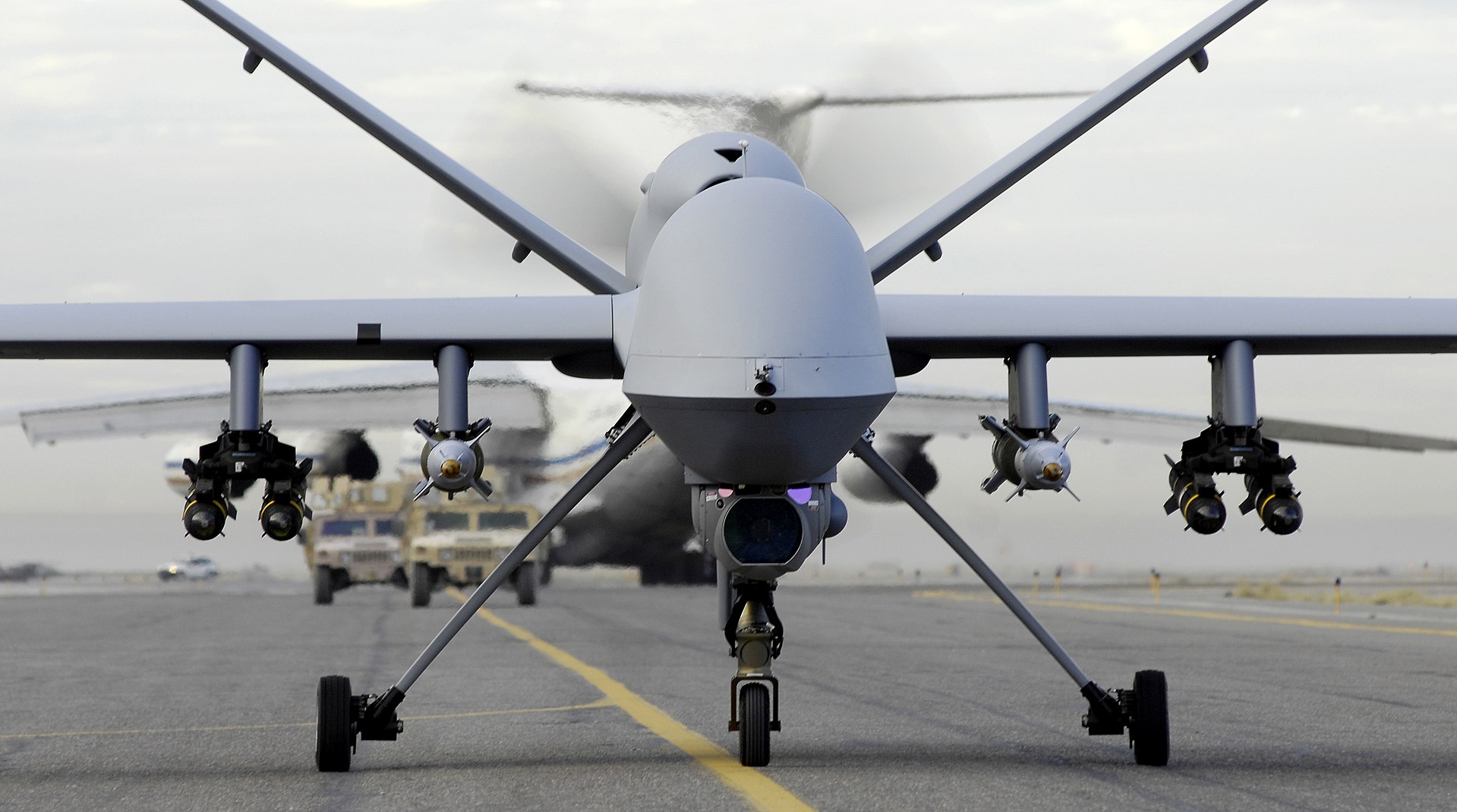 Décollage d'un MQ-9 en Afghanistan