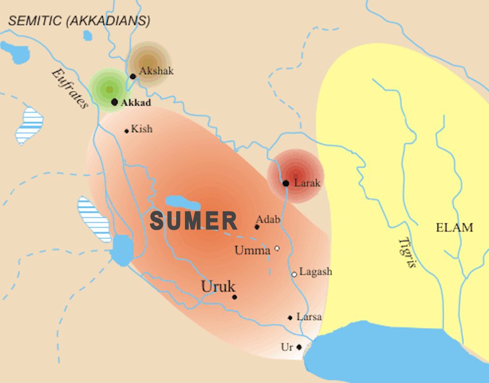 Blank Ancient Mesopotamia Map Sumer Map 