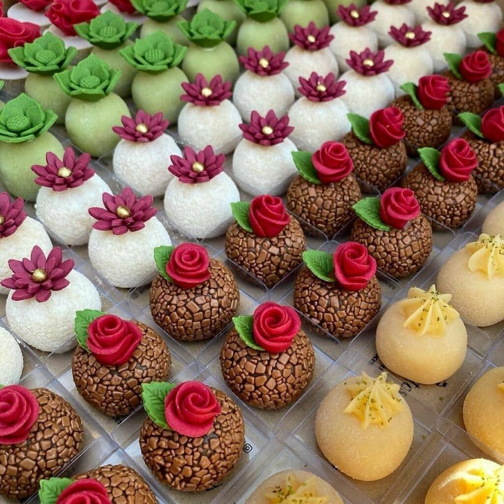 Brigadeiros gourmet enfeitados para vender no exterior