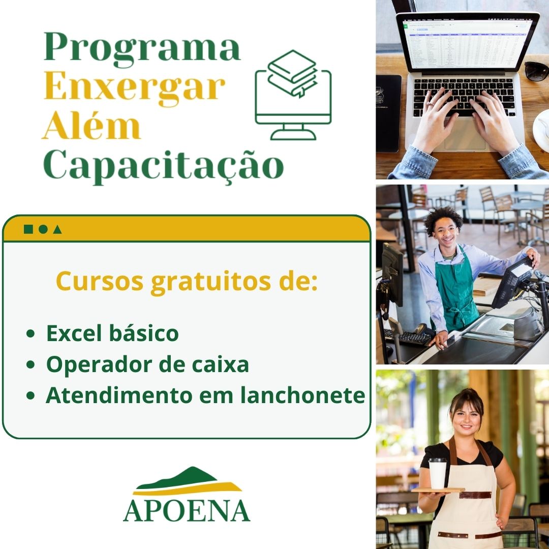 Apoena oferece cursos gratuitos para a população de Pontes e Lacerda, Porto Esperidião e Vila Bela