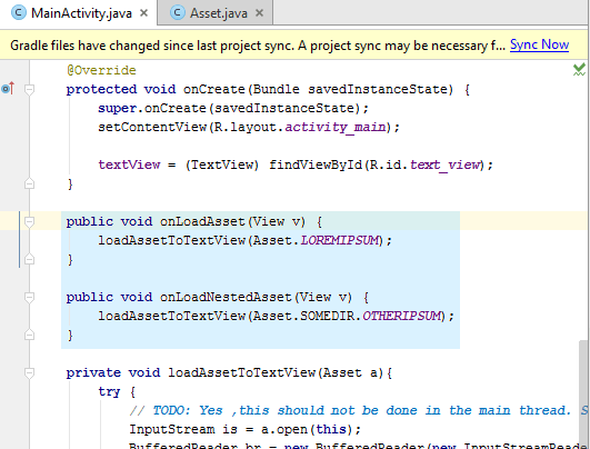 For webview, you can use the file uri scheme in much the same way you would use a url. Asset File Generator