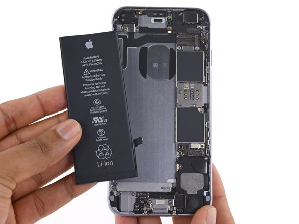 Underneath are the white adhesive strips. Iphone 6s Battery Replacement Ifixit Repair Guide