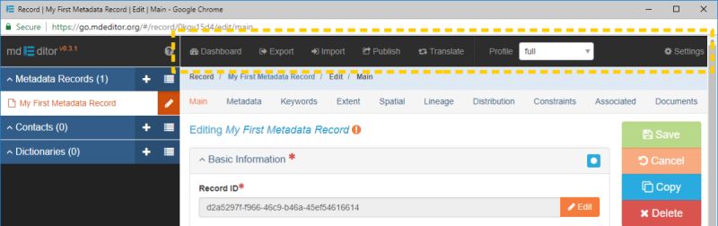 Configuring Primary Navigation - Landscape Designs - Perfect Mobile Collection