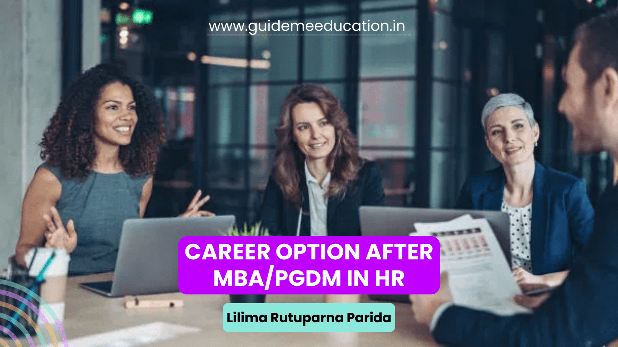 Career options after MBA/PGDM in HR: A professional discussing HR strategies in an office setting.