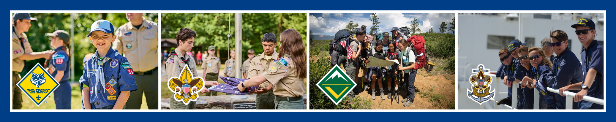 Scouts across all four Scouting America programs