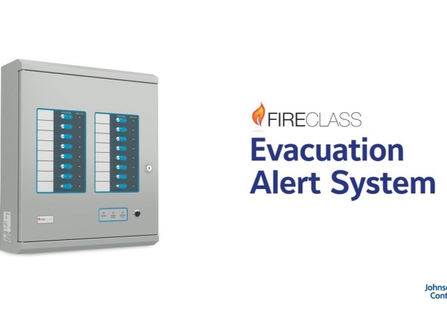 The FireClass FC-EAS Evacuation Alert System provides simple and intuitive operation for fire and rescue