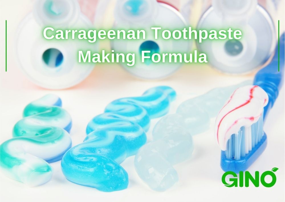 Carrageenan toothpaste making formula: crafting your own natural dental