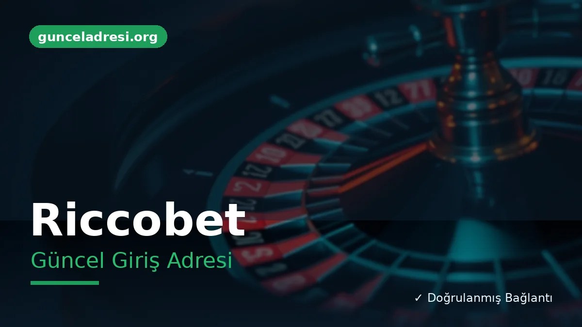 Riccobet Güncel Giriş Adresi