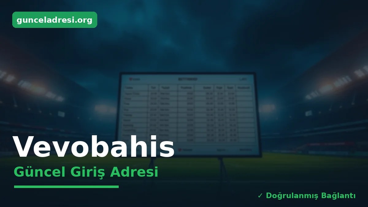 Vevobahis Güncel Giriş Adresi