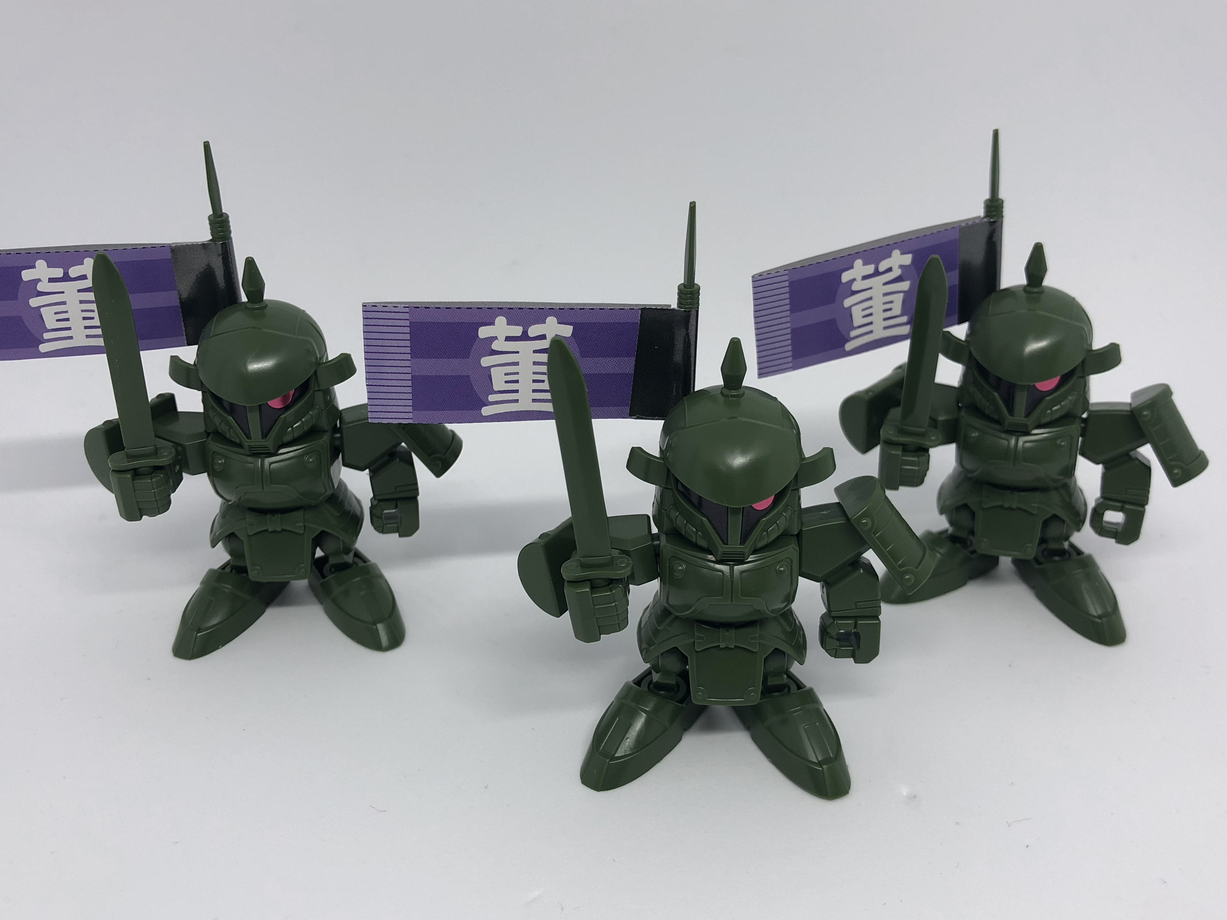 ガンプラレビュー】BB戦士三国伝407董卓ザク&部隊兵(董卓軍)の素組み