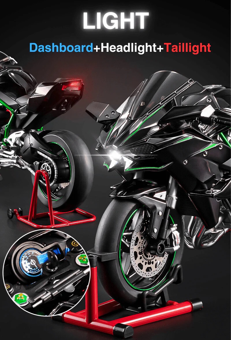 XLG 1/6 カワサキ ninja H2R ギミック搭載 kawasaki XLG™ 1:6 Kawasaki H2R Sound & Mist Model – Bean's Moto Booth