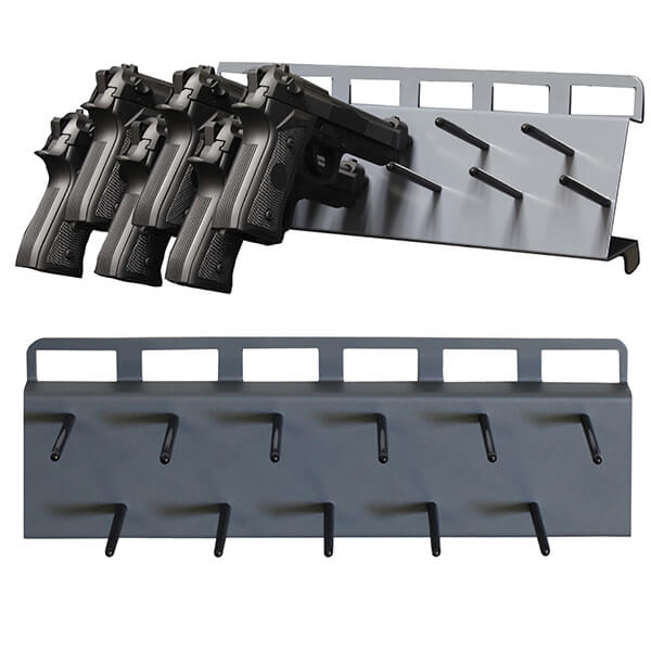 Due to global supply chain challenges and increased demand, we may be experiencing product shortages and out of stocks. SecureIt Tactical Pistol Peg Rack | Gun Safes