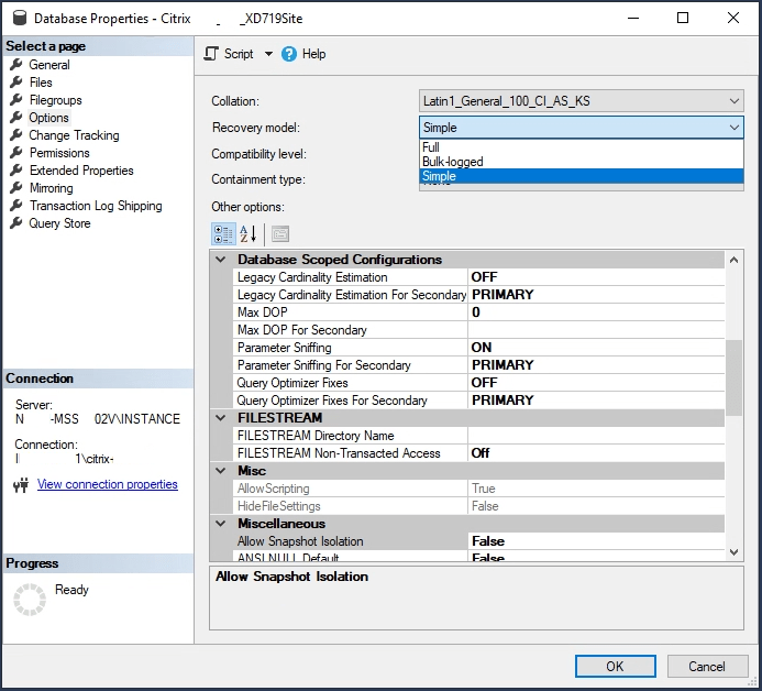 Citrix Database Recovery Model - Nishith Gupta | Infrastructure Architect