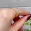エメ角ハーフエタニティリング〈サイドメレ〉
