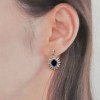 Sunflower ロイヤルブルーサファイア ピアス
