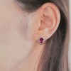 Rose Mist ピンクサファイアピアス