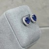 Navy Heart タンザナイトピアス