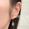 Square Dew エメラルドピアス