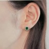 Verdant Facet エメラルドピアス