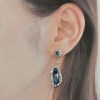 Sway Drop アクアマリンピアス