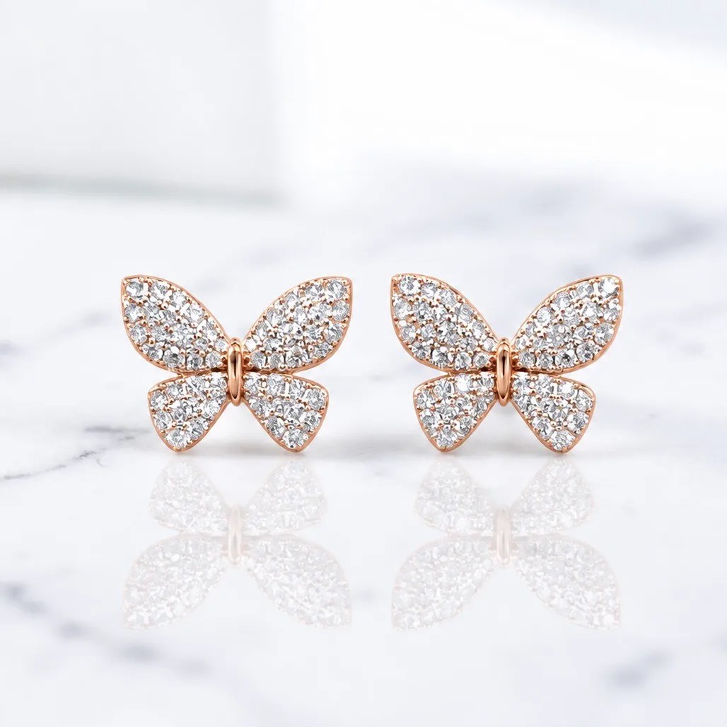 Butterfly Flare ダイヤモンドピアス