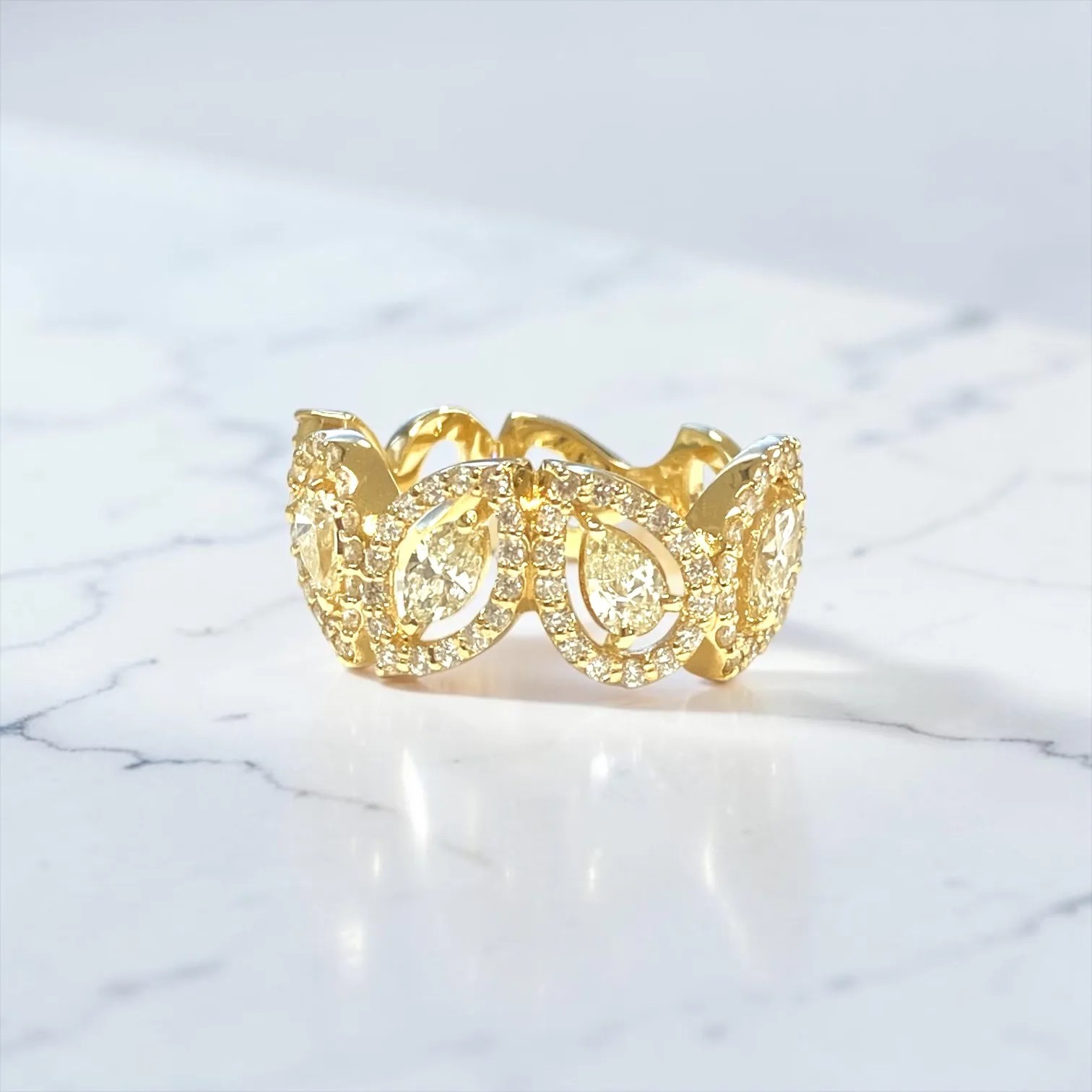 Marquise & Pear エタニティリング