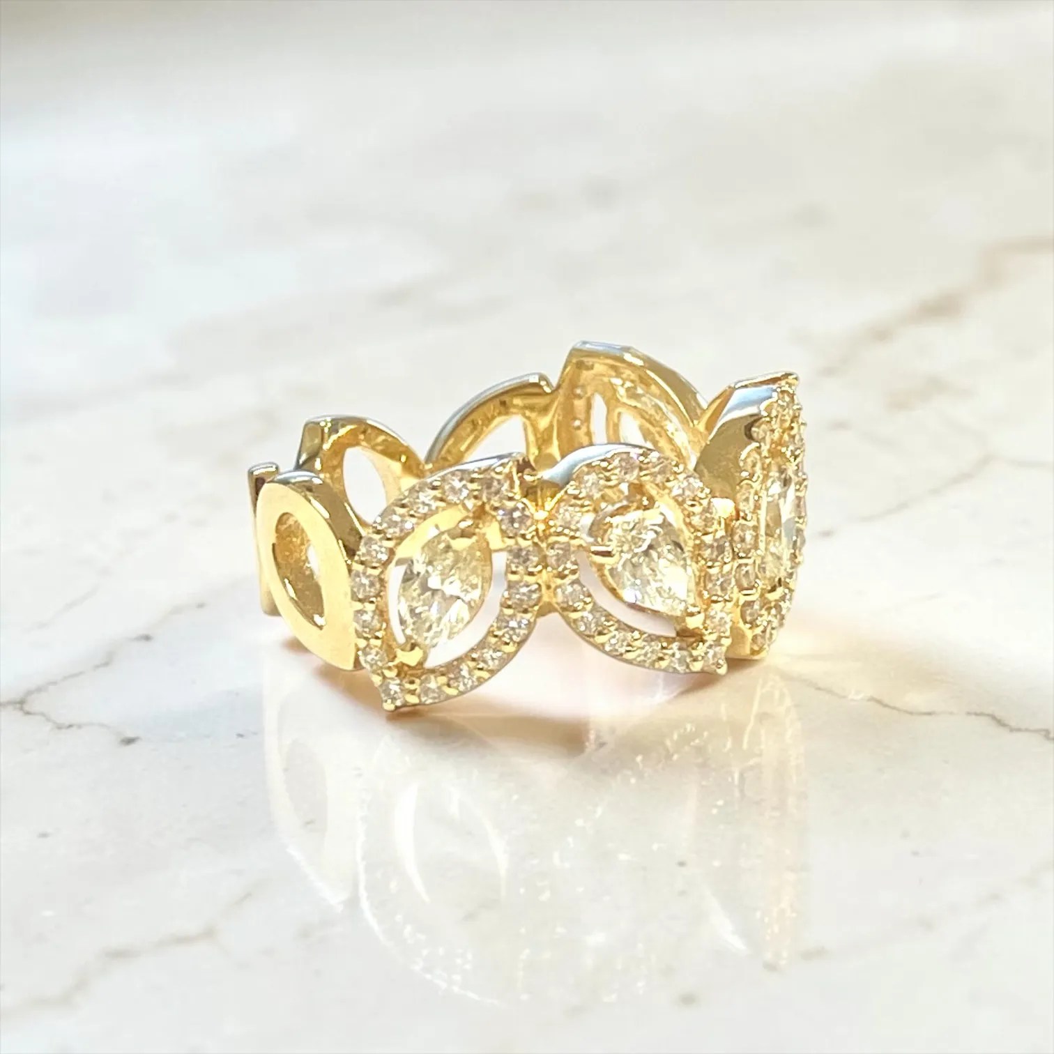 Marquise & Pear エタニティリング