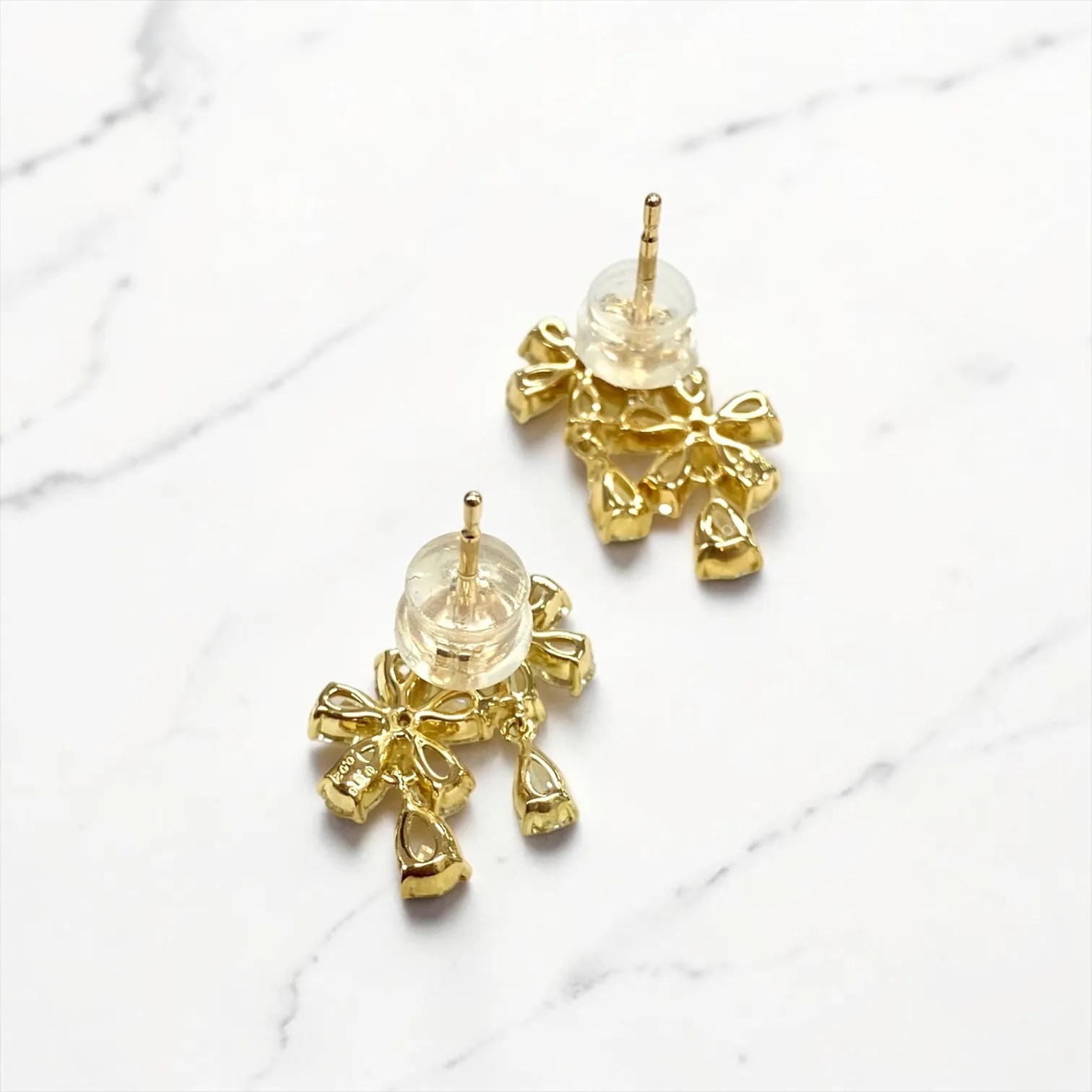 Twin Flora Dropダイヤモンドピアス